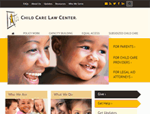 Tablet Screenshot of childcarelaw.org
